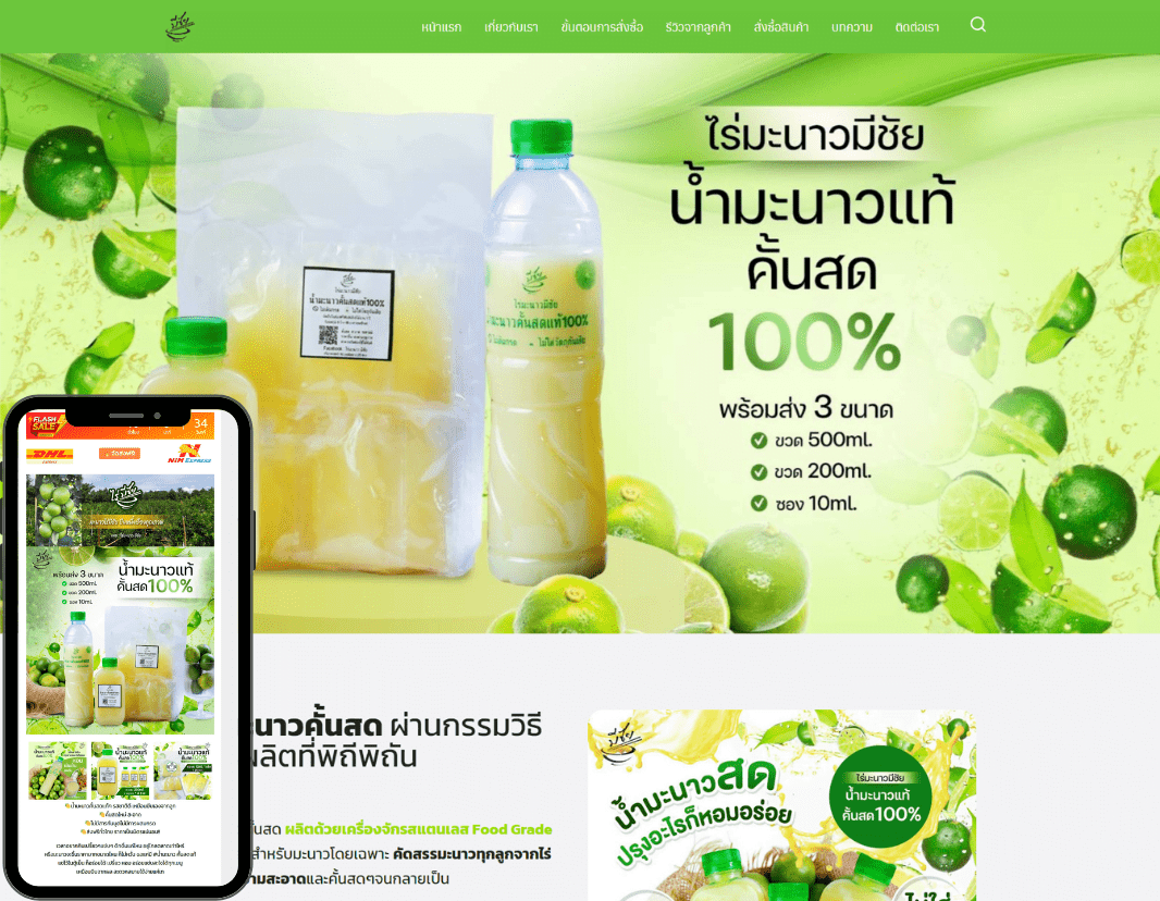 ตัวอย่างเว็บไซต์ 2