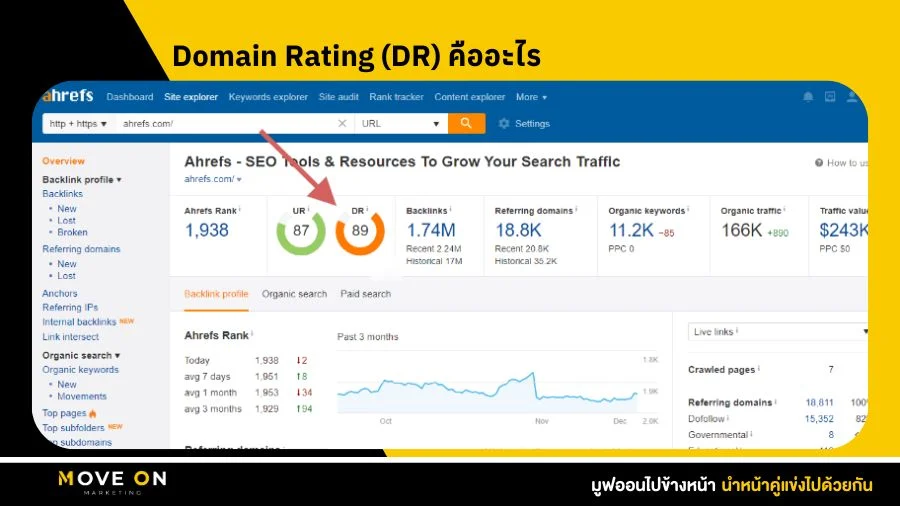 Domain Rating (DR) คืออะไร