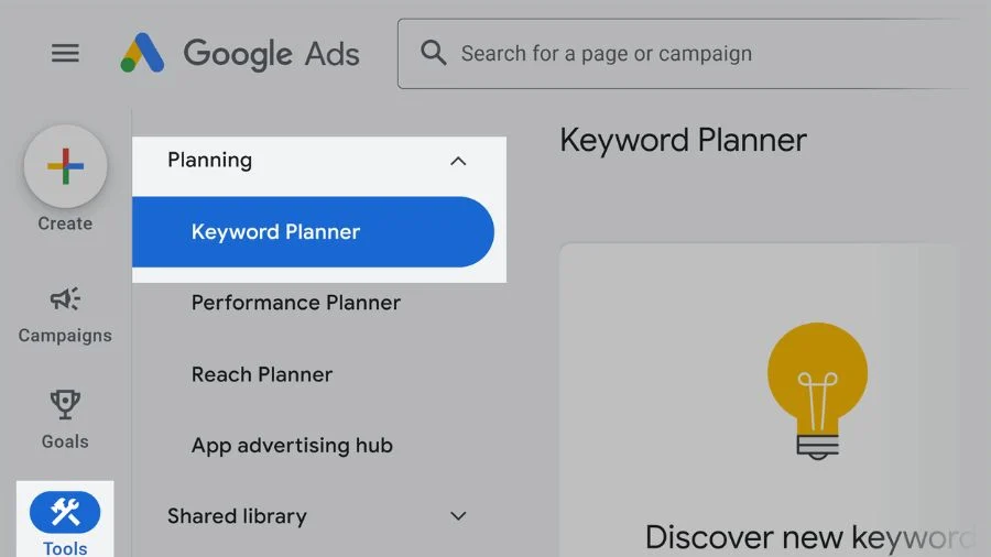 วิธีใช้ Google Keyword Planner
