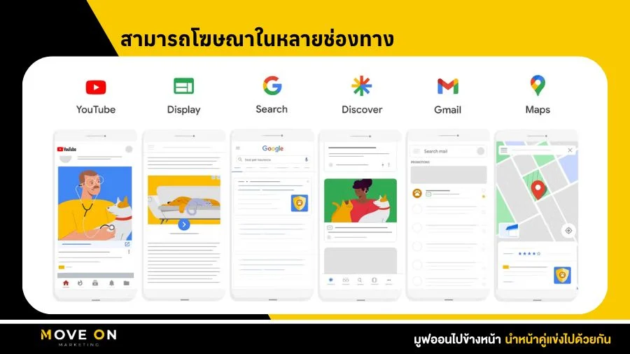 สามารถโฆษณาในหลายช่องทาง