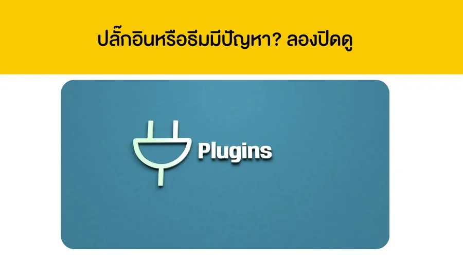 ปลั๊กอินหรือธีมมีปัญหา_ ลองปิดดู