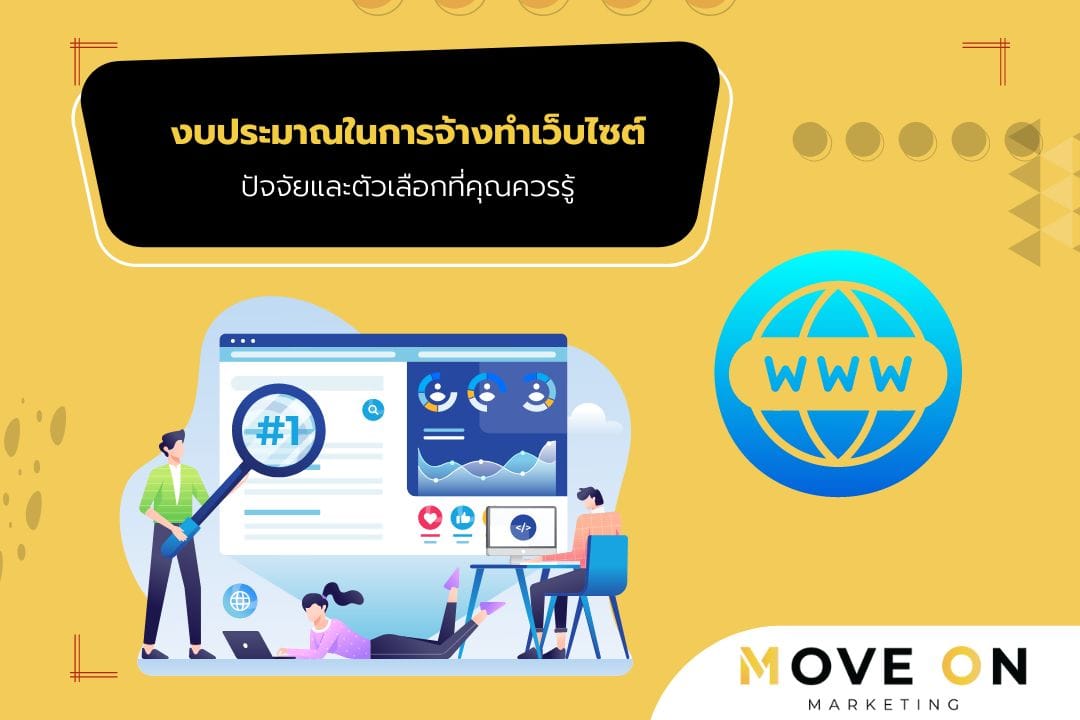 คำแนะนำในการเตรียมงบประมาณก่อนจ้างทำเว็บไซต์ เช่น การกำหนดเป้าหมาย เลือกผู้รับเหมาที่มีผลงานดี และงบสำหรับบริการหลังขาย