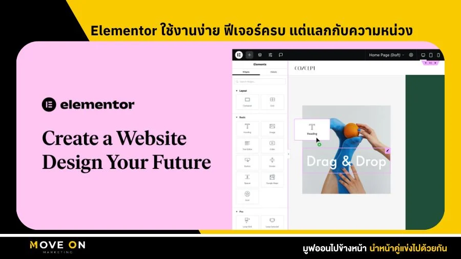 Elementor ใช้งานง่าย ฟีเจอร์ครบ แต่แลกกับความหน่วง